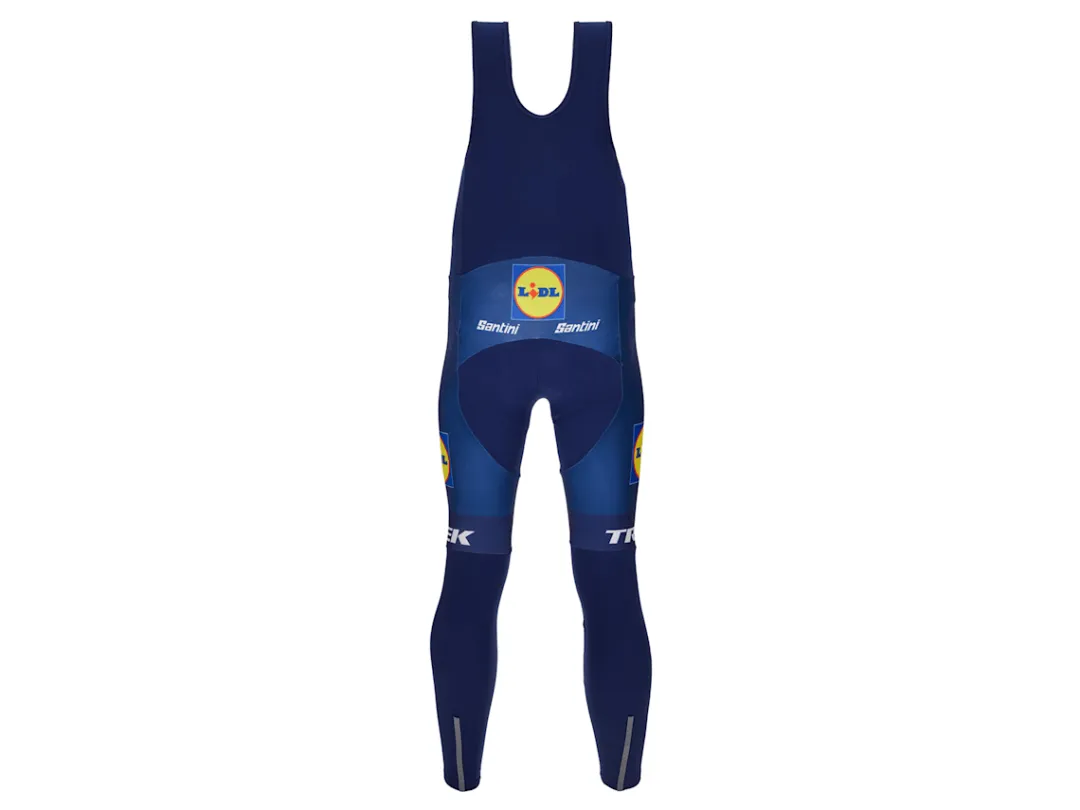Termiczne spodnie elastyczne z szelkami Santini Lidl-Trek Team Replica